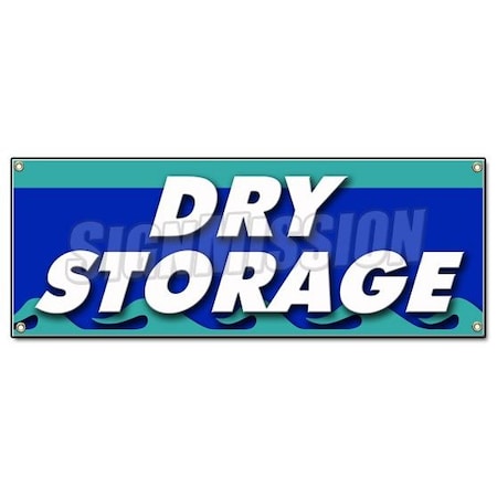 Signmission DRY STORAGE BANNER SIGN self weatherized waterproof protected monthly secure B-Dry Storage